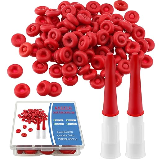 20 Pcs Caulk Tube Sealer Caps, Caulking Gun Tip Caps, Caulking Tool Accessory, Caulk Sealer Saver for Open Caulking Tube Sealing and Preserving, with Storage Box for Easy Storage