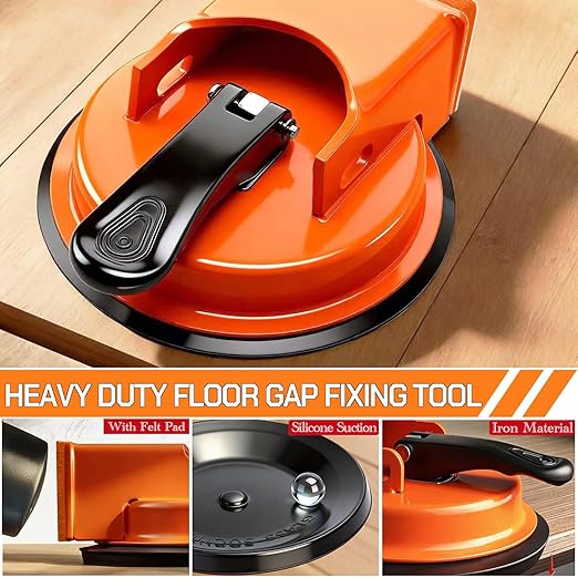 Floor Gap Fixer Tool with Vacuum Suction Cup – Heavy Duty Floor Gap Puller for Laminate, Vinyl, Wood & Tile Flooring | Flooring Gap Repair Tool