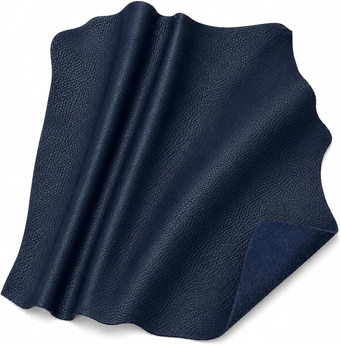 REED Leather HIDES - Cow Skins (10 Square Foot, Navy) | Arts and Crafts
