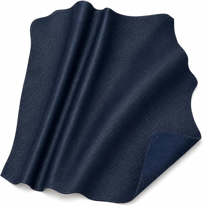 REED Leather HIDES - Cow Skins (20 Square Foot, Navy) | Arts and Crafts