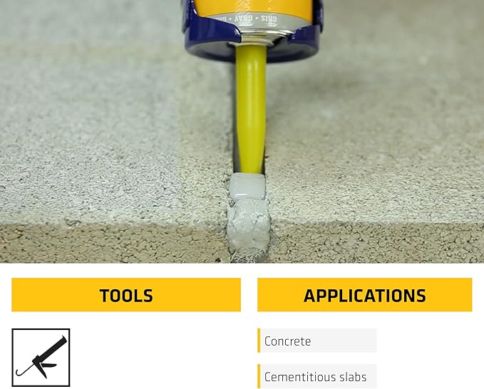 Sikaflex Self Leveling Sealant, Gray, Polyurethane with an Accelerated Curing Capacity for Sealing Horizontal Expansion Joints in Concrete, 29 fl. oz Cartridge, 12 Pack