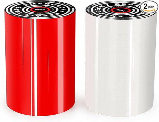 VViViD Headlight & Taillight Adhesive Repair Tape Red and Transparent 2-Roll Pack (6" x 7ft)