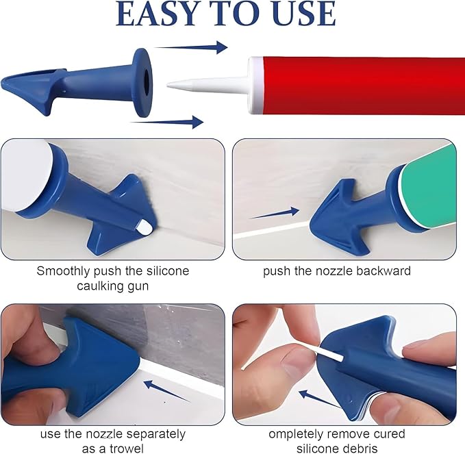 30pcs Plastic Caulking Gun extender Caulk Nozzle Tip Tool (0.51, Pounds)