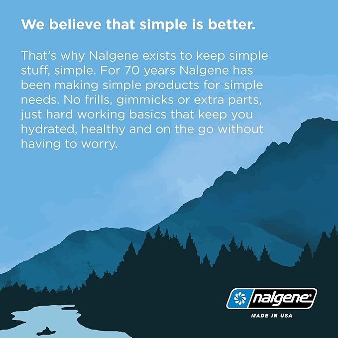 Nalgene Sustain Tritan BPA-Free Water Bottle Made with Material Derived From 50% Plastic Waste (using ISCC certified mass balance), 16 OZ, Wide Mouth, Cerulean (Pack of 6)
