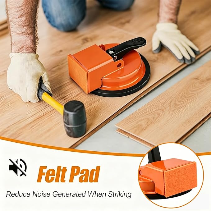 Floor Gap Fixer Tool,2026 New Heavy Duty Floor Gap Fixer Tool with Enhanced Suction Cup for Laminate, Vinyl, Hardwood & Engineered Wood Flooring - Comes with 1 Pair Gloves, Green