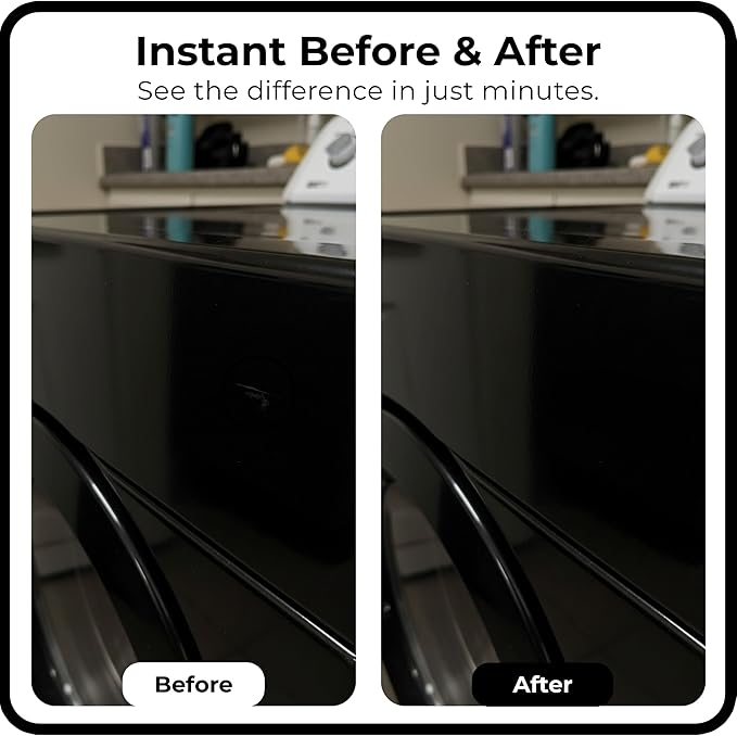 spot. High-Gloss Black Touch Up Paint – Porcelain and Appliance Repair for Chips, Stains, Scratches, and Cracks on Fridges, Microwaves, Dishwashers, Dryers, Tiles, and Metal Surfaces – 1 fl oz