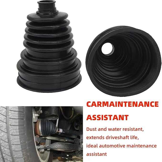 2PCS Silicone CV Boot Repair Kit with Expander Tool and 4 Stainless Steel Clamps Fits for 2.41" 2.81" 3.43" Calibers CV Axle and Tie Rod Joint Universal CV Joint Boot Dustproof and Waterproof