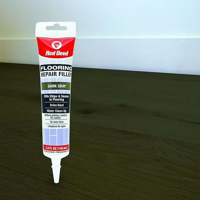 Red Devil 056055 Flooring Repair Filler, 5 oz., Dark Gray, 4 Pack