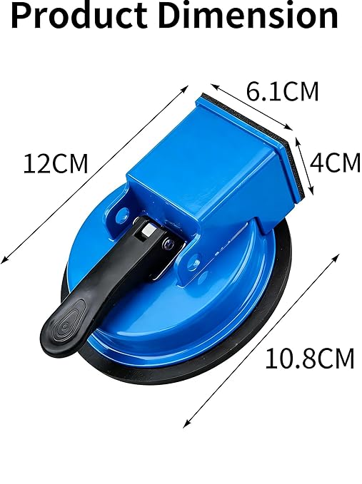 Floor Gap Fixer Tool, Cast Aluminum, Heavy Duty Flooring Repair Kit with Vacuum Suction Cup for Laminate, Vinyl, Wood and Tile Floors (Blue)