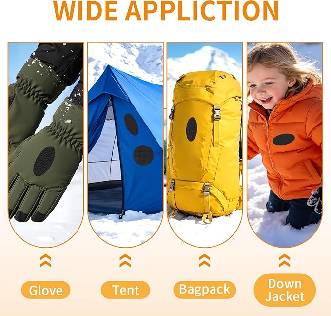 Waterproof Self-Adhesive Fabric Repair Tape - Tent Repair Kit,4pcs Nylon Fabric Patches for Jacket, Clothes, Puffer Down Jacket,Sleeping Bag, Outdoor Gear Tenacious Repairs Tape, Black