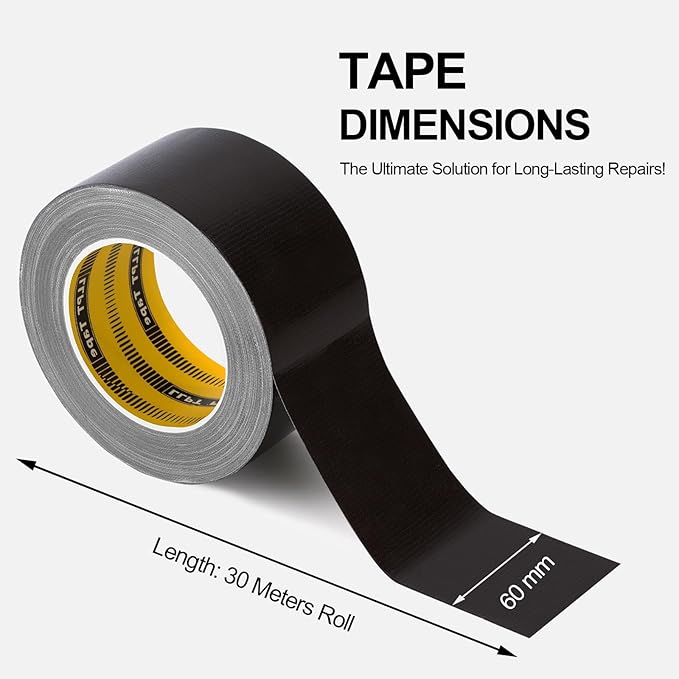 LLPT Duct Tape Premium Grade 2.36 Inches x 108 Feet x 11 Mil Easy Tear Residue Free Strong Adhesive Color Silver Gray (DT245)