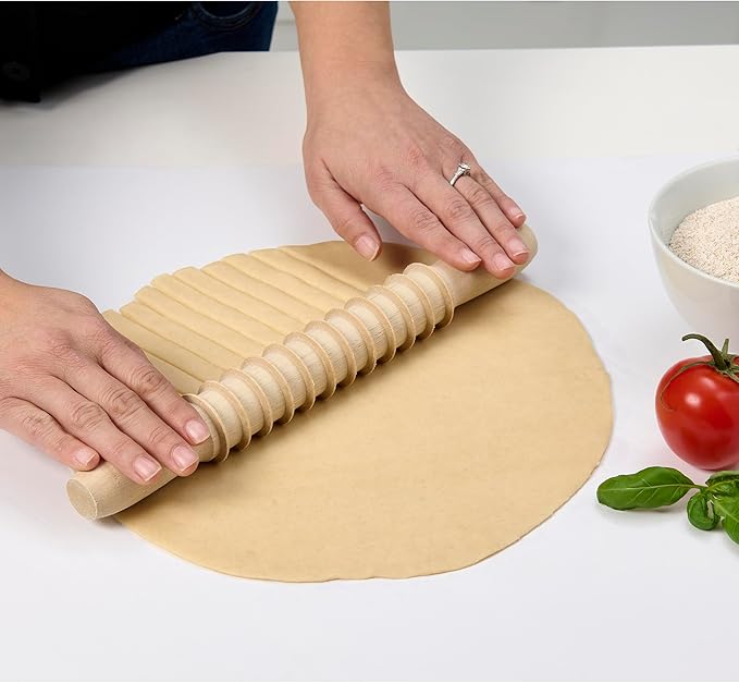 Fantes 14810 Pasta Pin, Beechwood, Made In Italy, 12", The Italian Market Original Since 1906