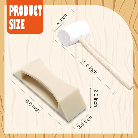 Floor Gap Fixer Tool, Plank Grabber for Vinyl Plank, Laminate, LVP, LVT, Hardwood, Engineered Wood Flooring Repair (Including Rubber Hammer)