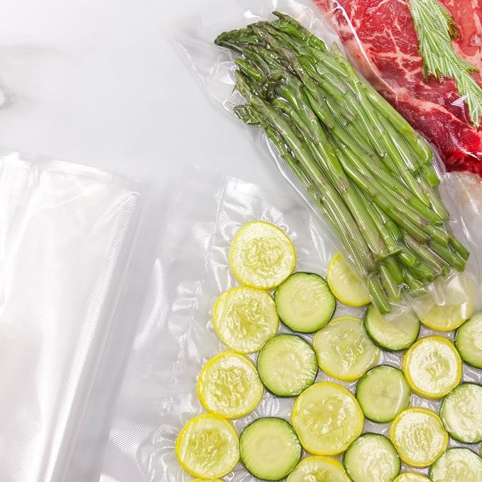 NESCO VS‑04R Vacuum Sealer Rolls for Home Food Storage, Custom‑Size 11‑Inch Bags Compatible with Nesco and Most Vacuum Sealers