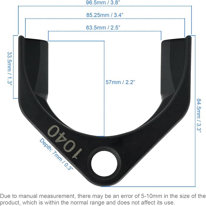 Efficient 1040 CV Joint Puller Adapter - 63mm Wide Opening, Carbon Steel Inner Axle Removal Tool, Front Wheel Drive Axle Pulley Attachment Adapter