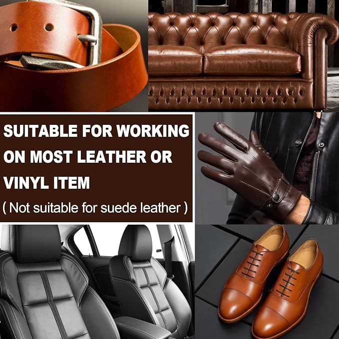 Leather Recoloring Balm – All-in-One Dye, Repair & Restorer Kit for Sofas, Car Seats, Bags, Shoes – Scratch & Fade Remover, Color Restorer Paint