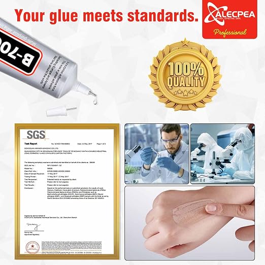B-7000 Craft Glue for Jewelry Making - 3ml/0.1oz (15 Pack) - Multi-Function B-7000 Super Adhesive Glues Liquid Fusion Glue for Rhinestones Crafts, Clothes Shoes, Fabric, Jewelry Making, Cell Phones