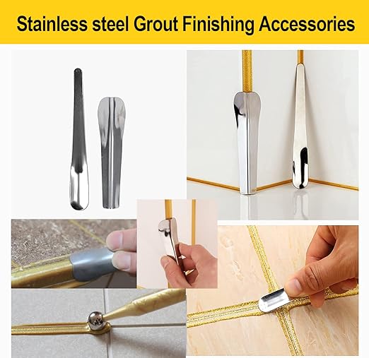 14pcs Grout Removal Tool, Caulking Removal Tools Tile Grout Saw and Grout Hand Saw with 3 Pieces Extra Blades, Tile Joint Cleaning Tool, Caulking Edge Kit, Tile Caulk Finishing Tool