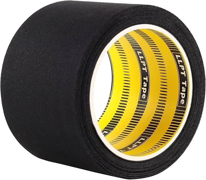 LLPT Wetsuit Repair Tape Iron On 3” x 16.5 Ft Seam Sealing Patch Waterproof for Neoprene Wetsuit Drysuit Fishing Suits Industrial Standard Carrier Material Color Black(IR3065)