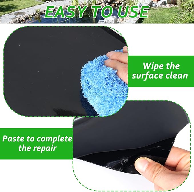 60”x 4” Pond Liner Seam Tape Single Sided PVC Waterproof Adhesive Tape for EPDM Liners Waterproof Pond Repair Kit Thickened Peel and Stick Seam Tape for Outdoor Roof Garden Cover Patch Repair