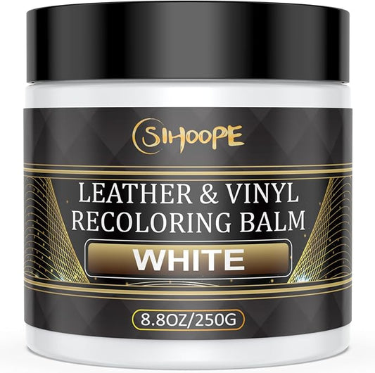 2025 New Advanced Leather Recoloring Balm,White Leather Repair Kit for Furniture,Leather Dye Filler,Couch Paint and Repair,Leather Color Restorer for Couches,Leather Scratch Remover for Car Interior