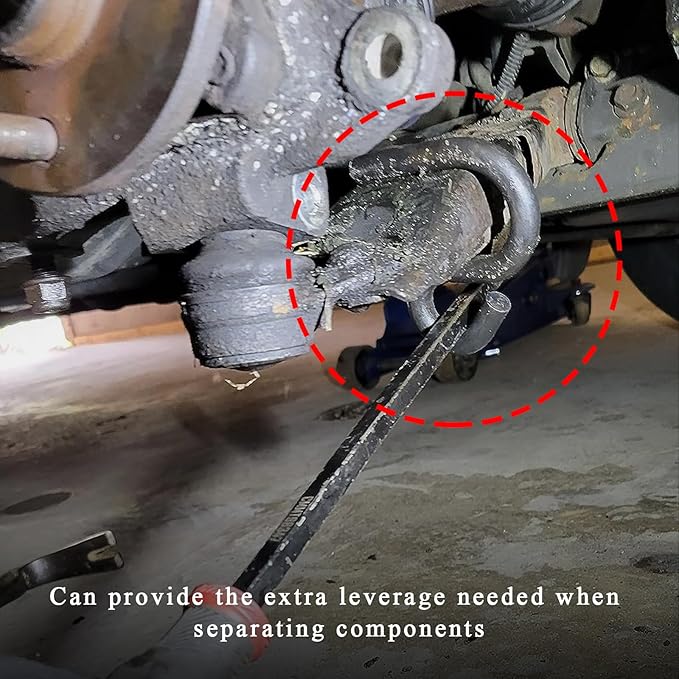 6007 Lower Control Arm Prying Tool, Suspension Specialty Bushing Tool for 7/8 Inches Diameter Pry Bar, Ball Joint Press Separator Installation Remover Control Arm Prying Bar
