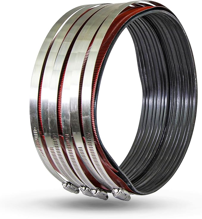 Supply Giant 37I22CS No- No-Hub Coupling Heavy Duty Colored Shield, 8 inch, Red