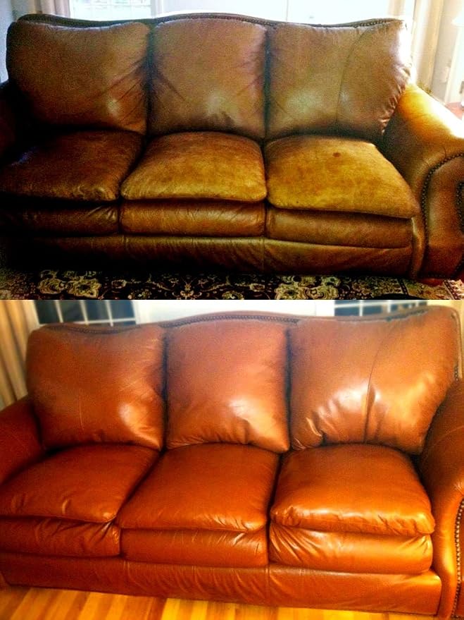 Furniture Leather Max Leather Refinish and Restorer 4 Oz Jar (Leather Repair) (Leather Restore) (Vinyl Repair) (Dark Grey)