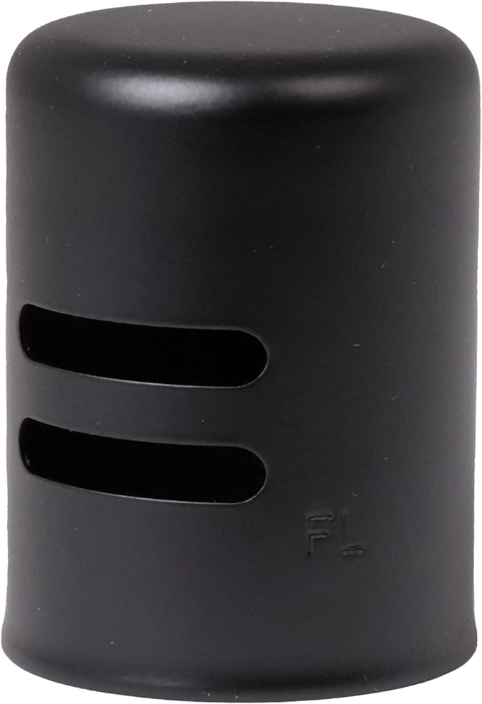 Westbrass D201-62 1-5/8" x 2-1/4" Soild Brass Air Gap Cap Only, Non-Skirted, Matte Black
