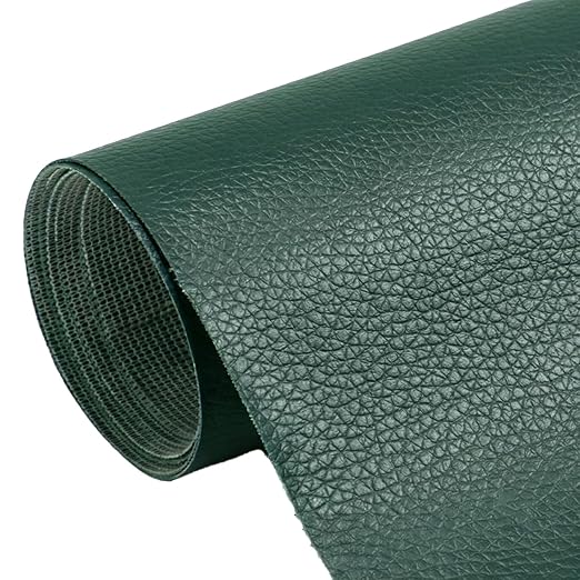 Cremsy Leather Repair Patch Tape, Self-adhesive Leather Repair Patch Kit for Couch Sofa Car Seats, Waterproof Vinyl Repair Patch, Cuttable Furniture Repair Tape for Chair Jacket (16, Dark Green)