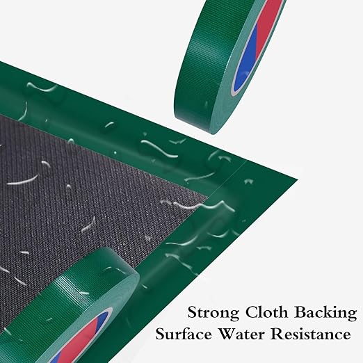 Green Heavy Duty Duct Tape, 1 Inch x 55 Yards, Industrial Grade Waterproof & UV Resistant, Strong Adhesive for Indoor Outdoor Repairs, Crafts, Home Improvement, Moving Packing and DIY Projects