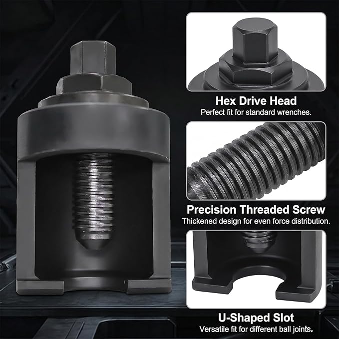 40mm Truck Ball Joint Separator Removal, Heavy Duty Forked Ball Joint Removal Tool, One-Piece Universal Ball Joint Puller for Large Trucks, Buses and Semi-Trucks