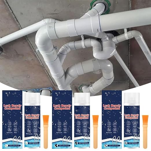 Instant Leak Fix and Waterproofing,Waterproof Leak Repair Cream, Fast Drying Sealant,Instantly Seals Cracks On Roofs,Pipes,Gutters,and Foundations,Indoor Outdoor Use,Long-Lasting Protection