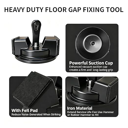 Floor Gap Fixer Tool,Heavy Duty Floor Gap Fixer Tool with Enhanced Suction Cup,Flooring Gap Repair Tool for Laminate, Vinyl, Wood & Tile Flooring,Laminate Plank Gap Repair Tool