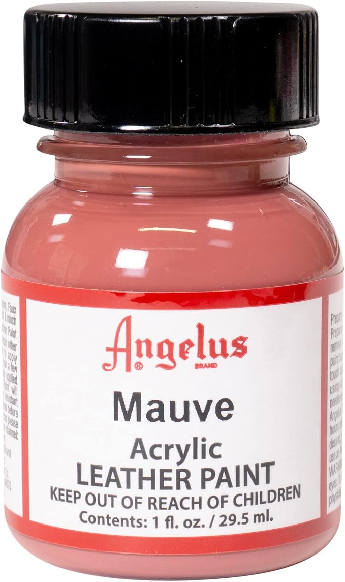 Angelus Acrylic Leather Paint, 1 oz, Mauve