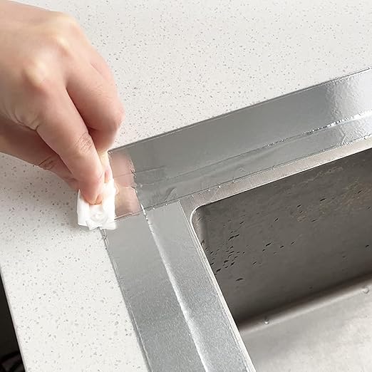 TAPEBEAR 6 Rolls Aluminum Foil Tape, Aluminum Air Duct Tape, Withstand 80°C to 100°C, Heat Resistant Tape Insulation Tape for HVAC, Sealing & Patching, Metal Repair, 3inch x 50yard