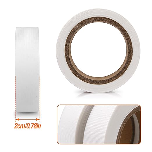 TPU Seam Sealing Tape – Waterproof Heat-Seal Fabric Repair Tape for Tents, Outdoor Gear, and Apparel, 0.79 in x 10.94 yd, White