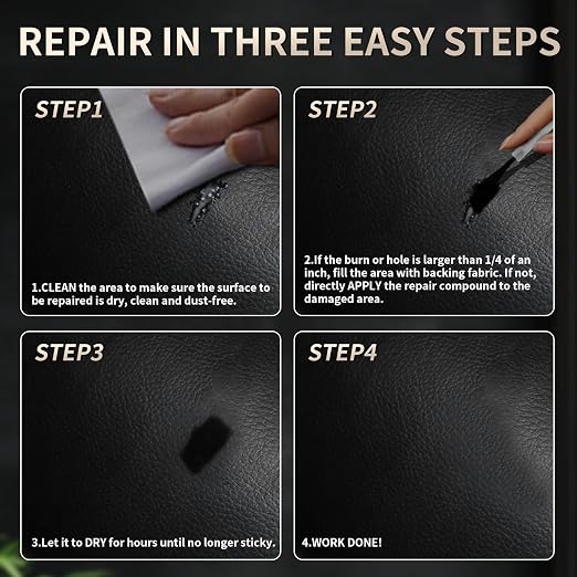Advanced Leather Repair Gel, 2026 Upgrade Leather Repair Kit for Car Seat Vinyl Repair Kit, Professional Leather Repair Coloured Cream Gel, Multifunctional Couch and Jacket Repair Kit (Coffee)