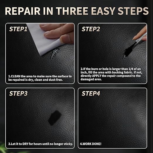 Advanced Leather Repair Gel, 2026 Upgrade Leather Repair Kit for Car Seat Vinyl Repair Kit, Professional Leather Repair Coloured Cream Gel, Multifunctional Couch and Jacket Repair Kit (Brown)