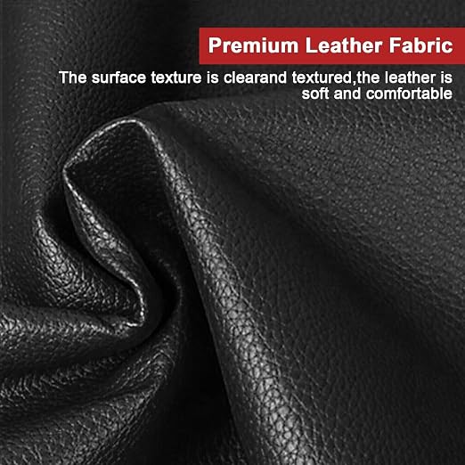 Self Adhesive Leather Repair Tape, 7.87 × 47.24 inch Leather Repair Suitable for Repairing Sofas Seats Leather Bags (Dark Gray)