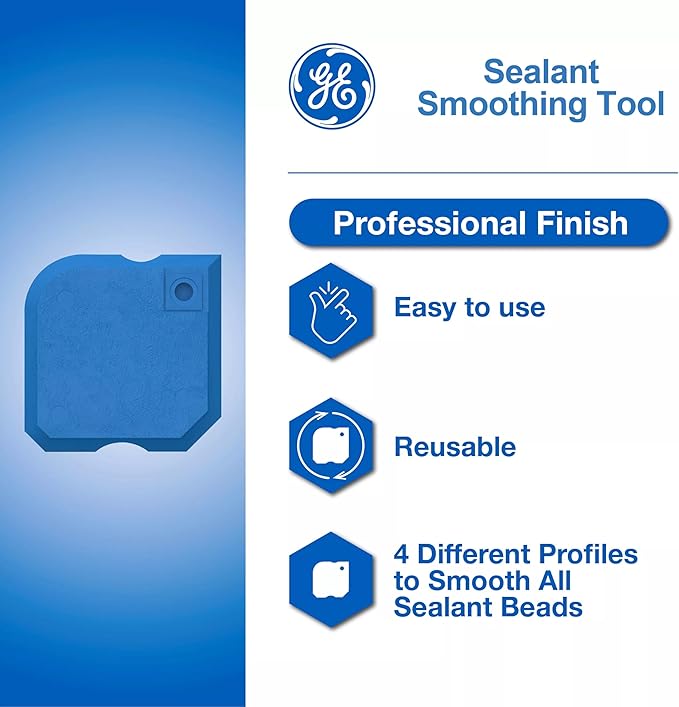 GE Sealant Smoothing Tool, Blue, 1 Piece Tool, 1 Pack
