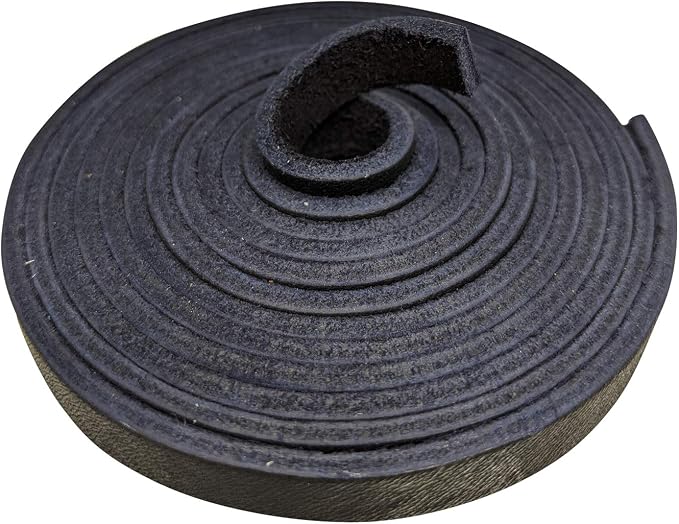 TOFL Genuine Leather Strap, Top Grain Cowhide Craft Strip – Dark Navy | 72" L x 3/8" W x 1/8" Thick | Suede Backing | Leather Craft Supplies | Easy to Cut & Stitch | DIY Projects & Repairs | 7–8 oz
