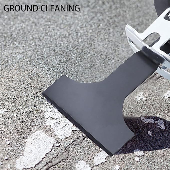 4PCS Reciprocating Saw Scraper Blade, High Carbon Steel Tile Cleaning Tools for Removing Tile Grout Glue Gaps Adhesives, Wall Cleaning, Metal derusting (Black)