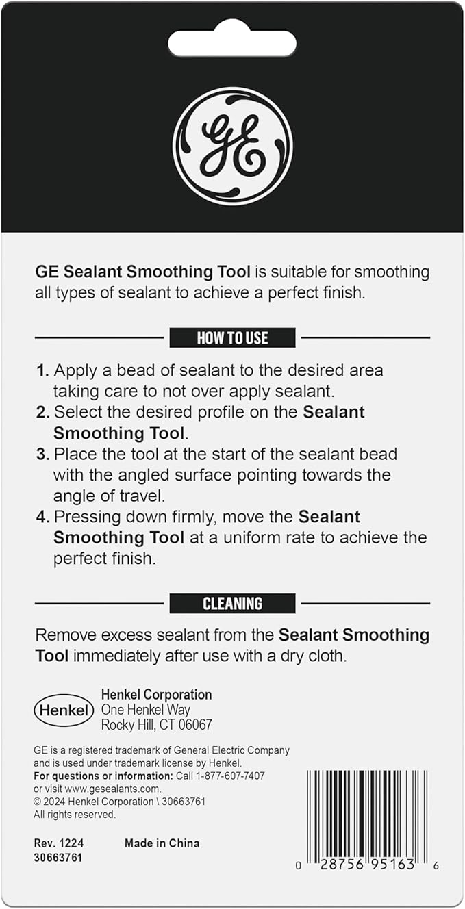 GE Sealant Smoothing Tool, Blue, 1 Piece Tool, 1 Pack
