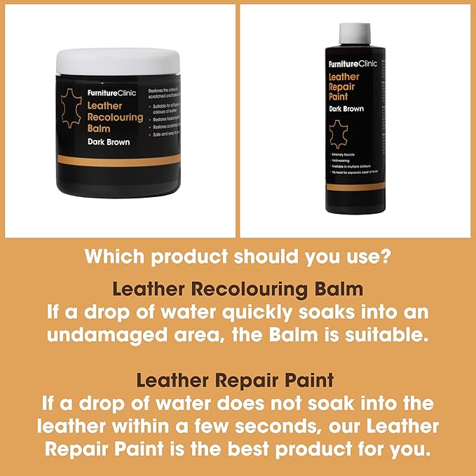 Furniture Clinic Leather Complete Restoration Kit | with Leather Recoloring Balm, Cleaner, 2-in-1 Protection Cream & Conditioner, Sponge, and Cloth | Repair Kit for Furniture (Bordeaux)
