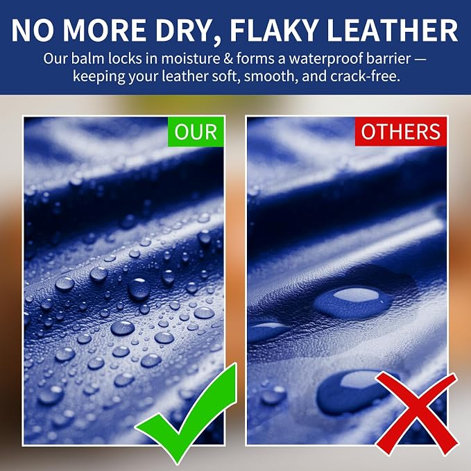Leather Recoloring Balm and Leather Repair Kit for Furniture, Leather Dye for Couches, Car Seats, Leather Paint & Stain for Sofa, Chairs, Bags, and More