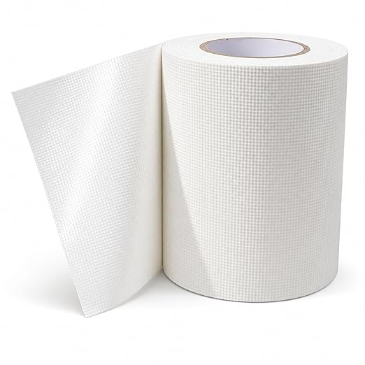 White Repair Tape - 4" x 96 Feet Tent Repair Tape RV Awning Strong Adhesive Waterproof Tarp Repair kit for Indoor/Outdoor Use, RV, Boat Etc.