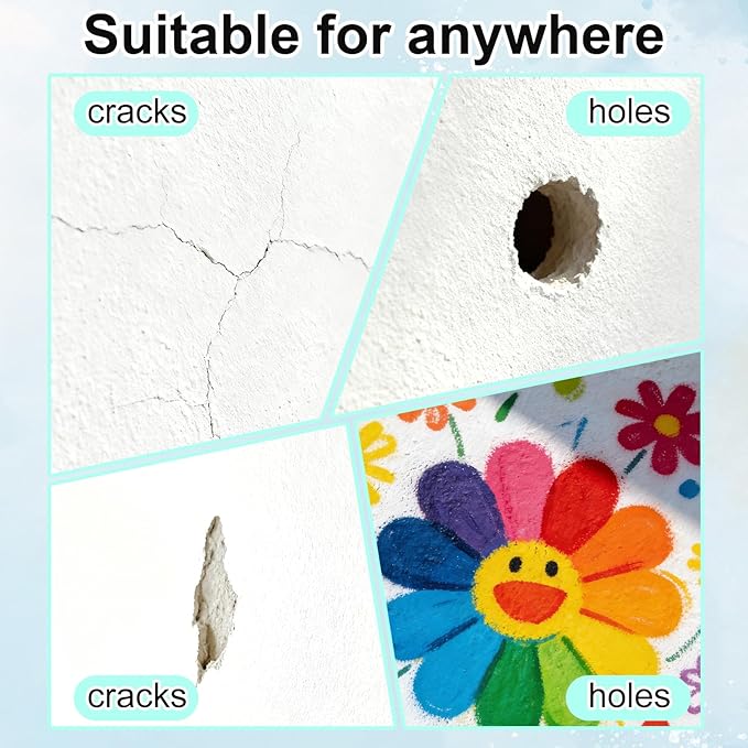 Drywall Repair Kit, Wall Mending Agent with Scraper Sandpaper & Nozzle Extender Spackling Filler for Holes Cracks Walls & Ceilings