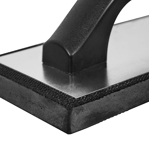 QEP 4 in. x 9.5 in. Molded Rubber Grout Float with Non-Stick Gum Rubber, Black (Pack of 12)