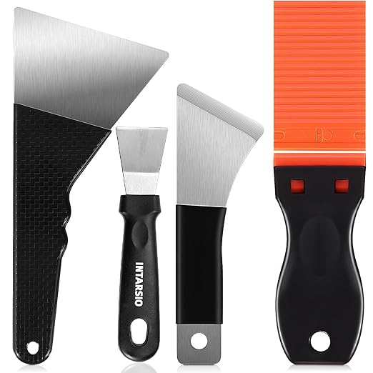 High-Quality 3D Printer Tool Removal Scraper Kit, 4 Types of Sharpened Blades & 20 Extra Blades, 3D Printer Scrapers for Fast Separation Large Medium Small Models, Great 3D Printer Accessories Gifts